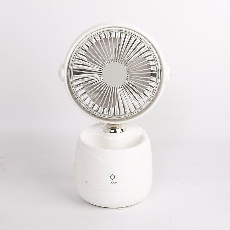 Women portable USB table fan with touch control and light effect Kalsten