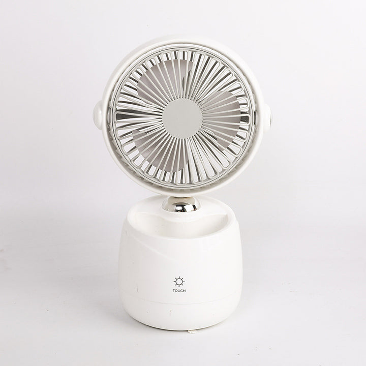 Women portable USB table fan with touch control and light effect Kalsten