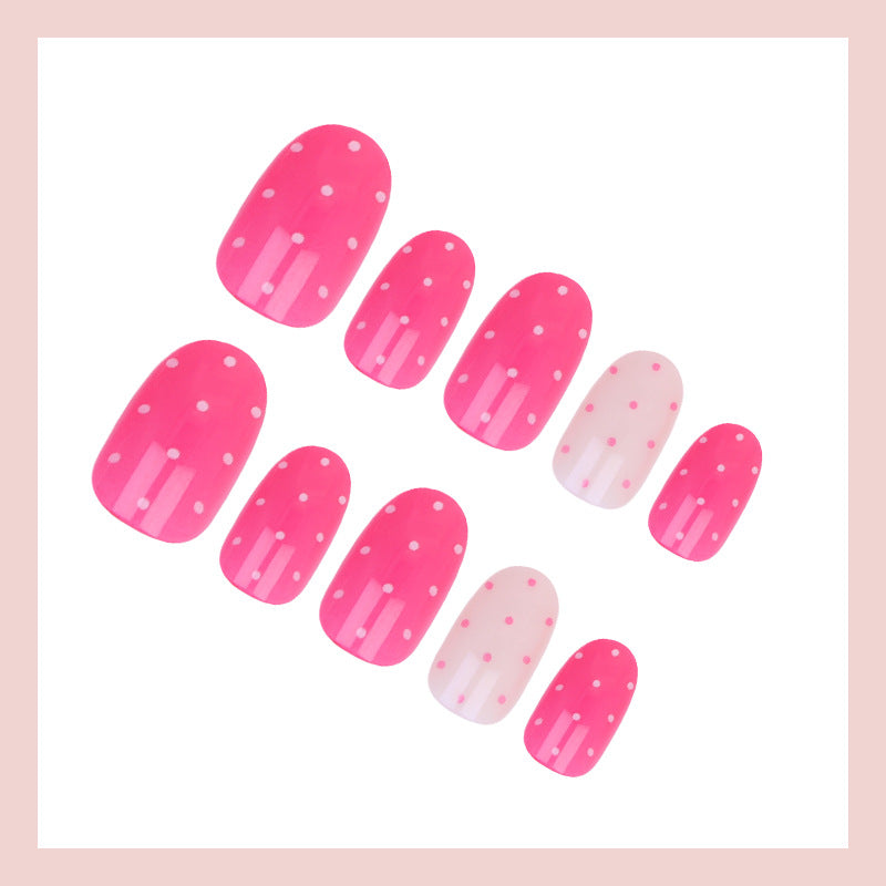 Artificial nail set with creative dots and elegant designs Kalsten