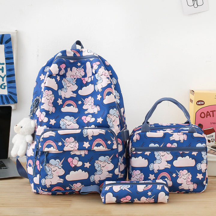 Backpack set with colorful unicorn motif Kalsten