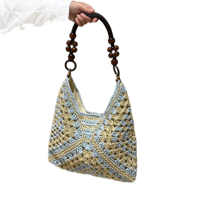 Hand-knotted Tote Bag in Boho Style Kalsten