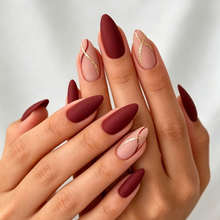 Elegant Stiletto Press-On Nail Art