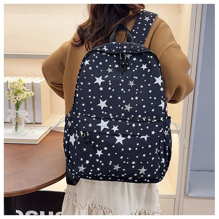 Backpack with Sparkling Star Motif and Charming Pendant Kalsten