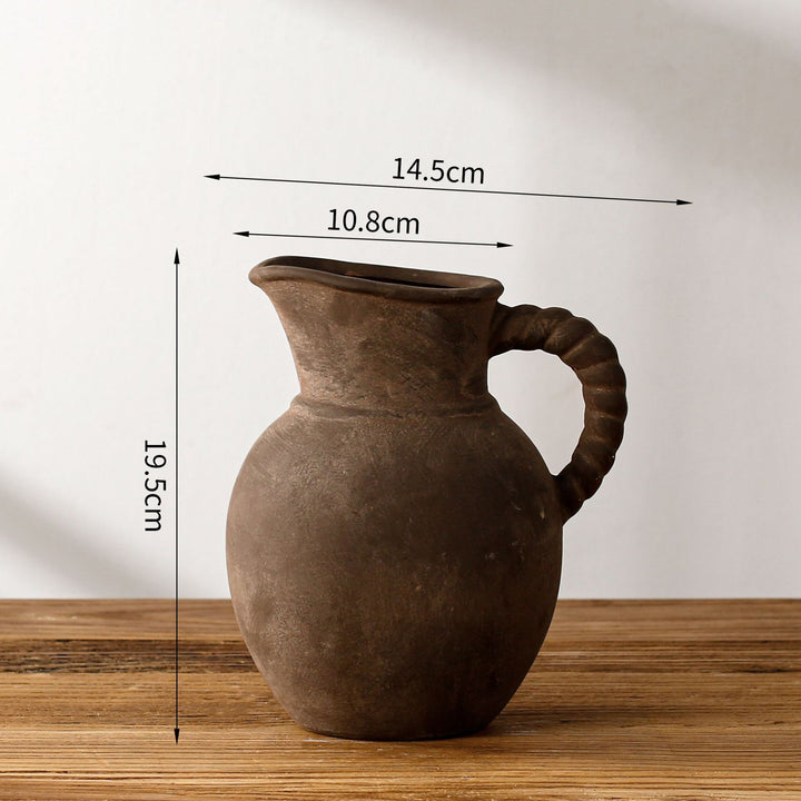 Elegant and Rustic Ceramic Carafe Kalsten