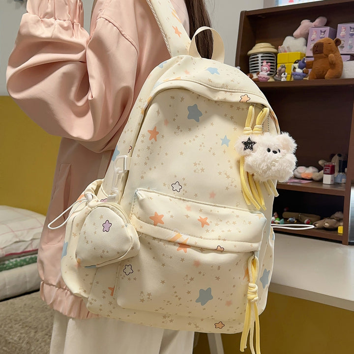 Cartoon-Embellished Casual Backpack Kalsten