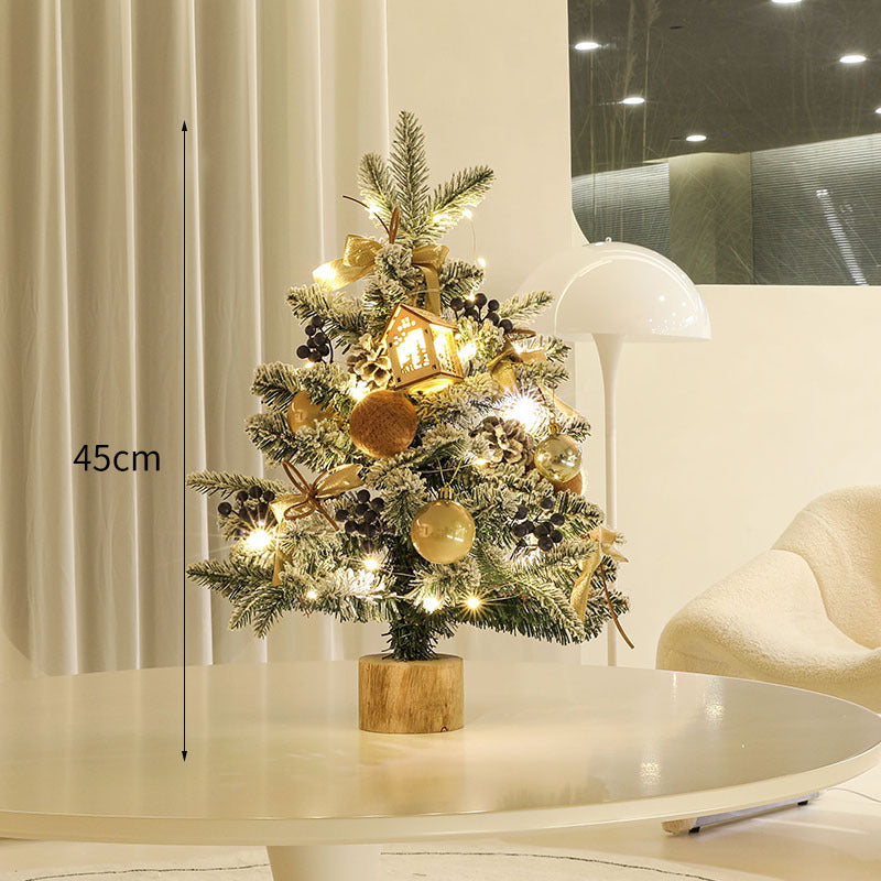 Decorative Mini Christmas Tree with LED Lights