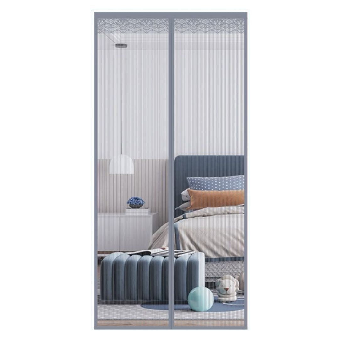 Lace-Trimmed Magnetic Mesh Curtain Kalsten