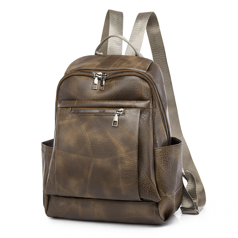 Luxurious Multi-Compartment Leather Backpack Kalsten