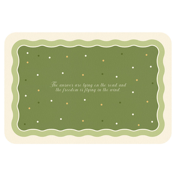 Inspirational Quote Bath Mat