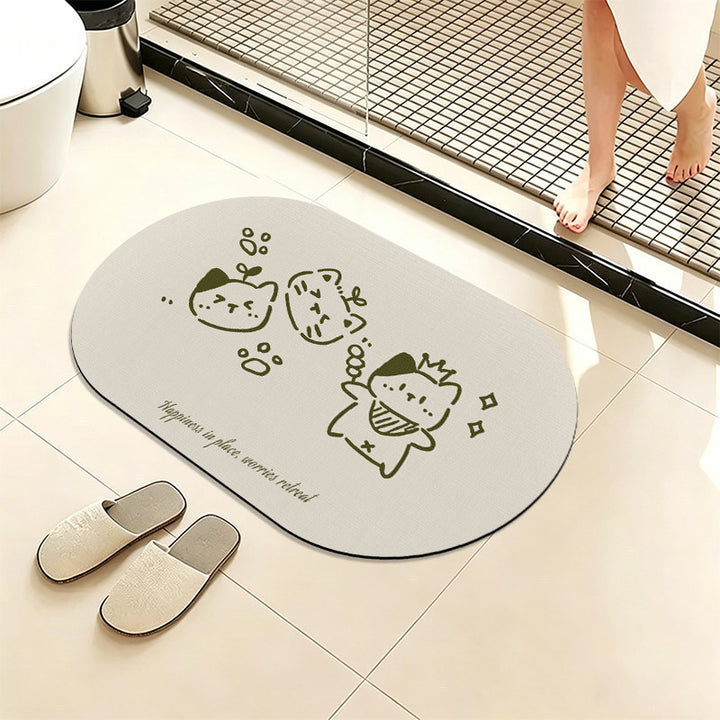 Cute Animal-Themed Bath Mat