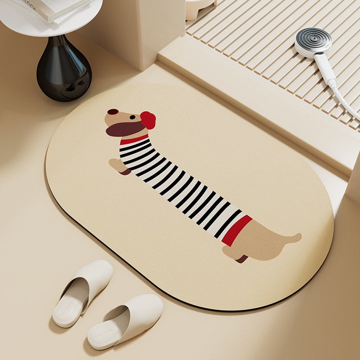 Decorative Bathroom Mat Kalsten