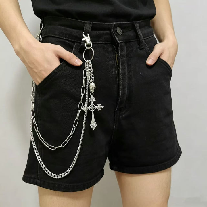Fashionable chain belt with cross pendant Kalsten