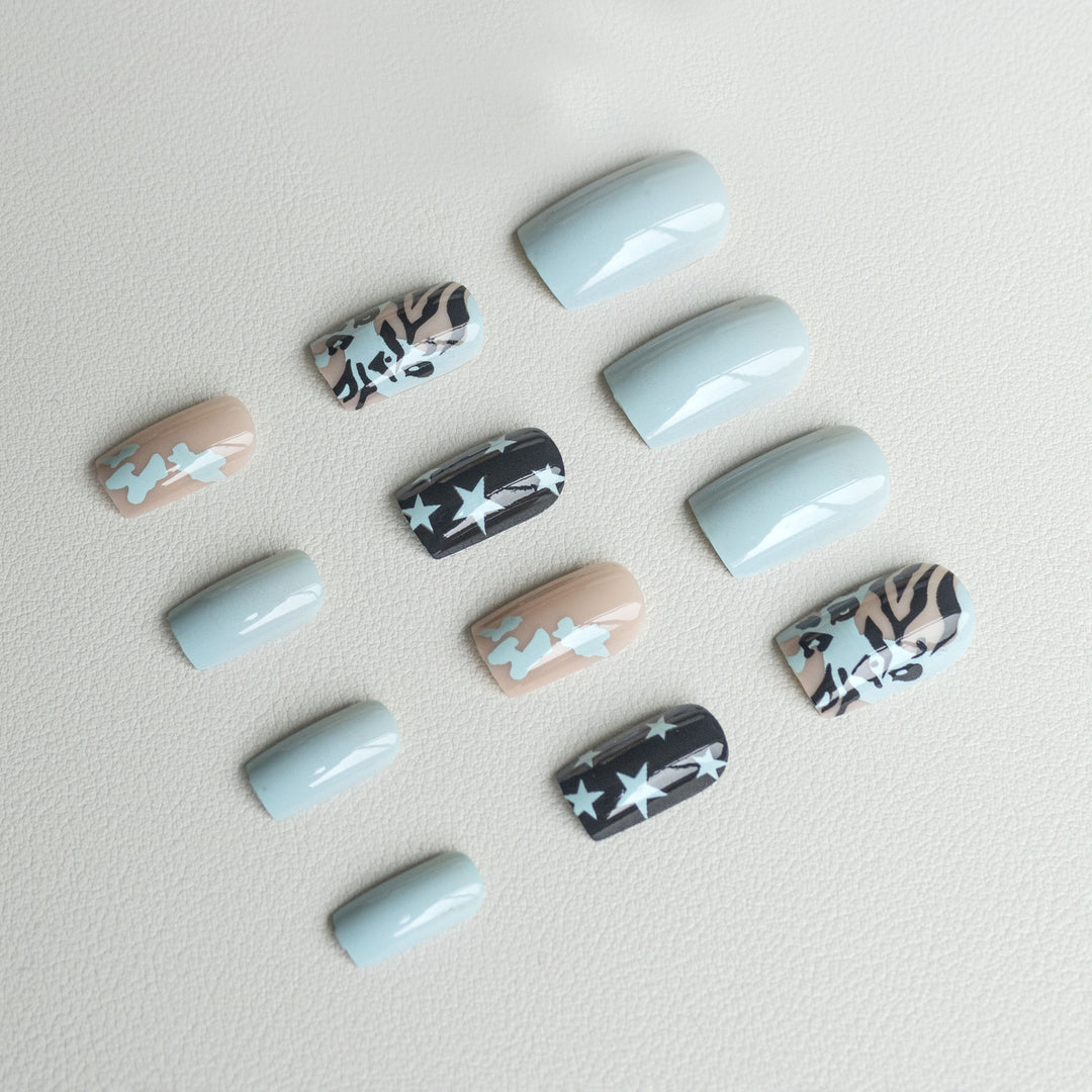 Artistic Patterned Nail Art