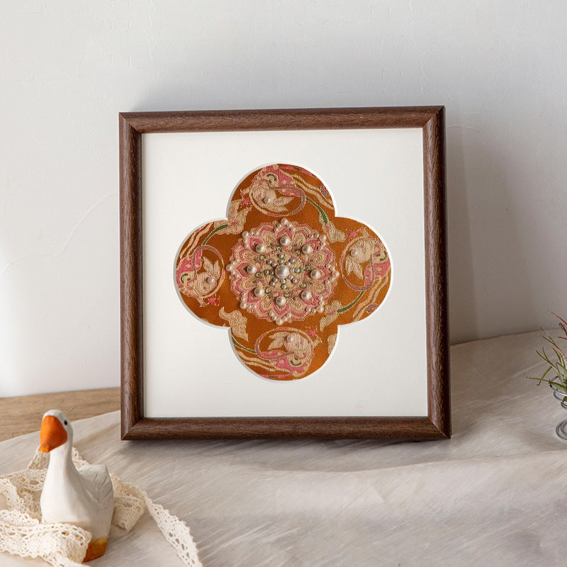 Decorative Embroidered Artwork Frame for Home