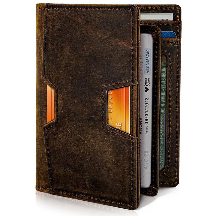 Slim RFID-Blocking Leather Cardholder Kalsten