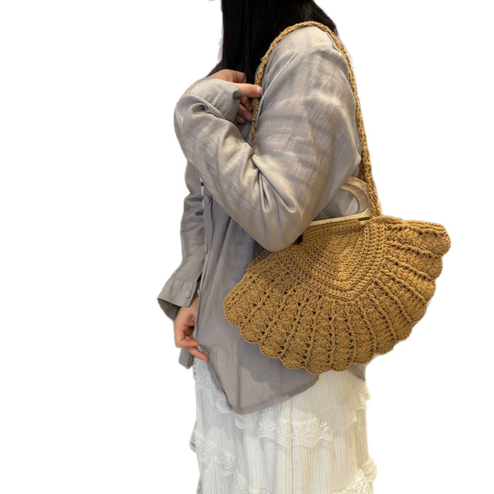 Hand-knotted Shoulder Bag Made of Cotton Kalsten
