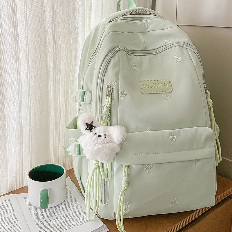 Stylish Multi-Pocket Backpack with Charm Kalsten