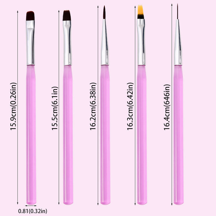 Professional Nail Art Detail Brush Set Kalsten