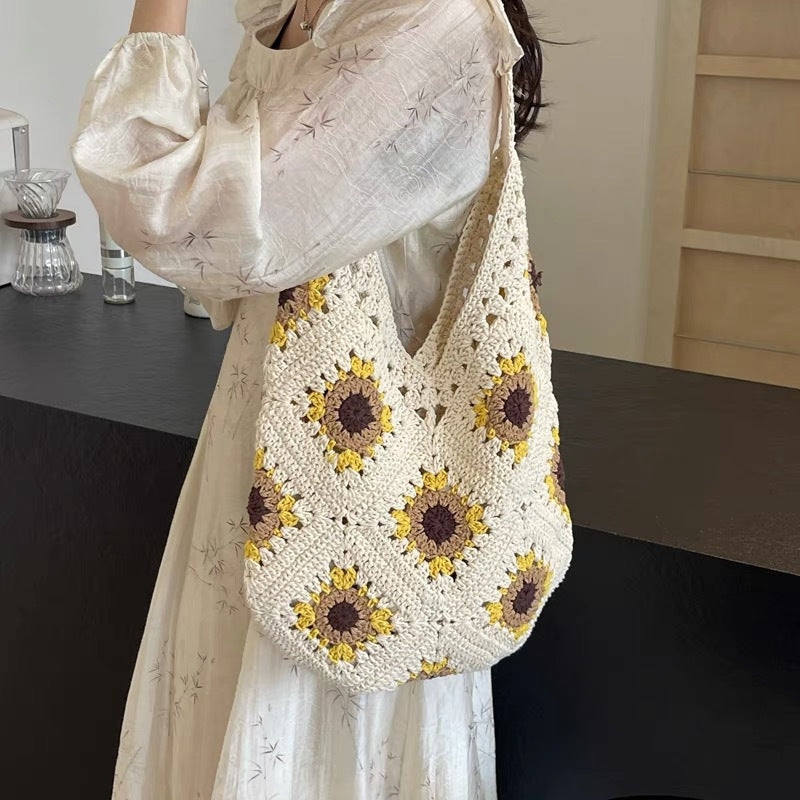 Hand-crocheted summer shopping bag Kalsten