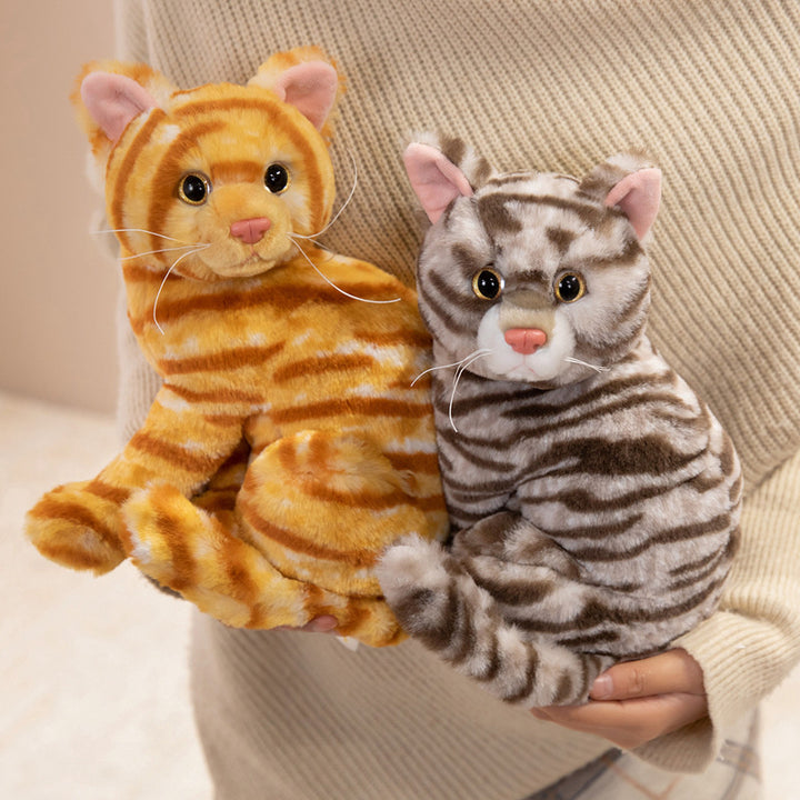 Lifelike Stretching Cat Plush Floor Cuddle Pillow Kalsten