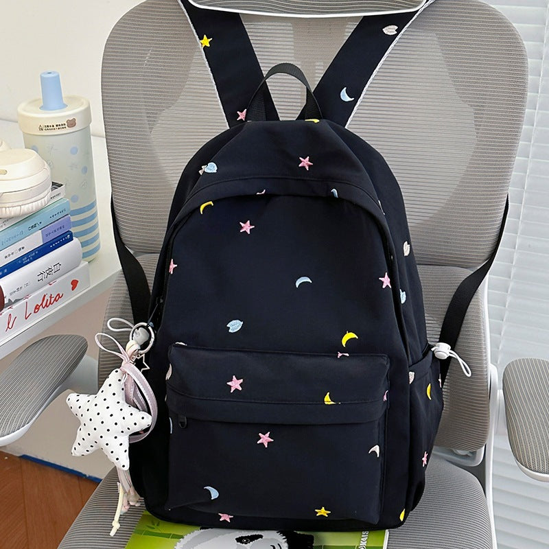 Embroidered Moon and Star Backpack Kalsten
