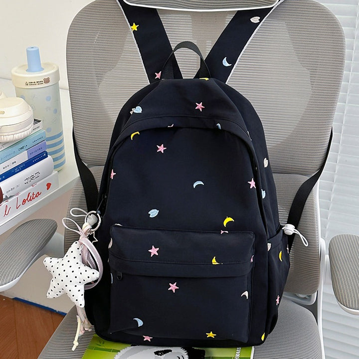 Embroidered Moon and Star Backpack Kalsten