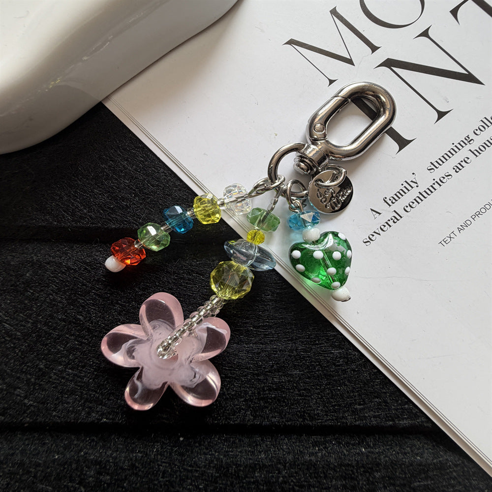 Beaded Flower Charm Keychain Kalsten 1790134944