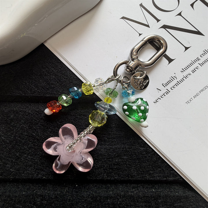 Beaded Flower Charm Keychain Kalsten 1790134944