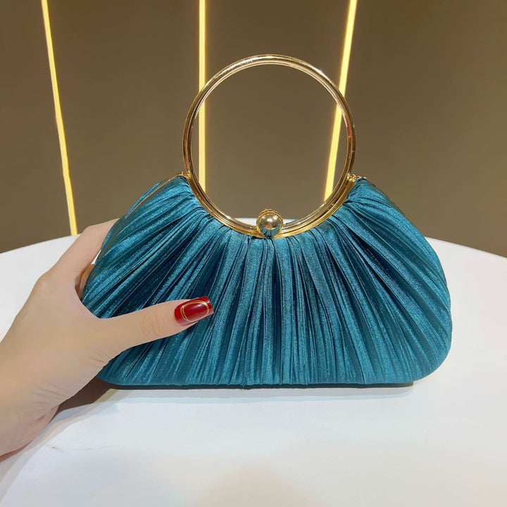 Luxurious Pleated Evening Clutch