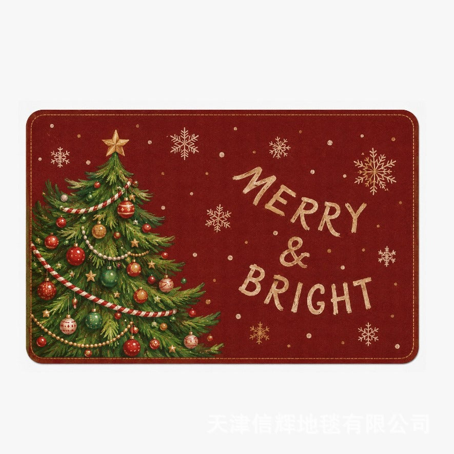 Festive Christmas-Themed Door Mat Kalsten