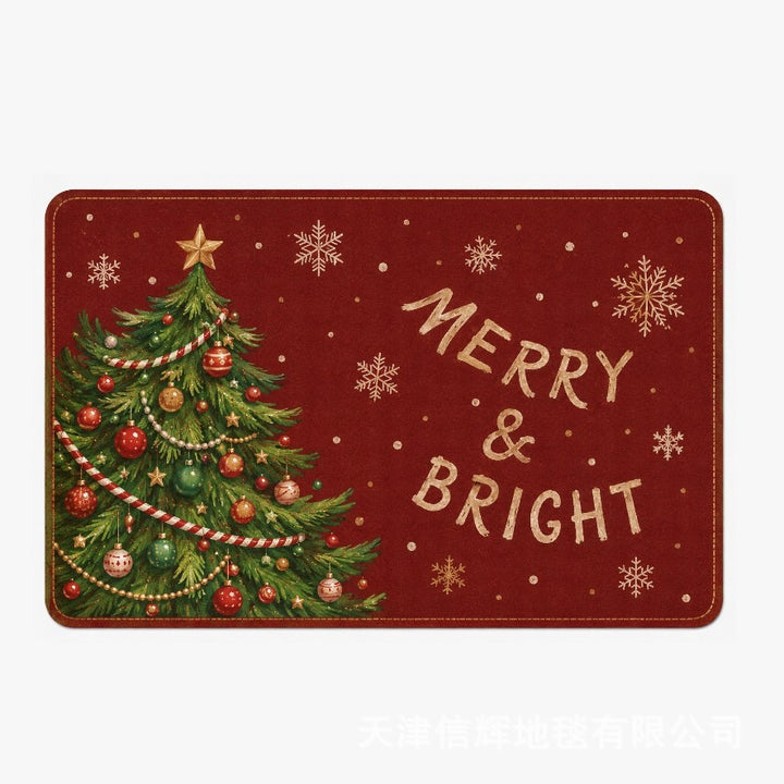 Festive Christmas-Themed Door Mat Kalsten