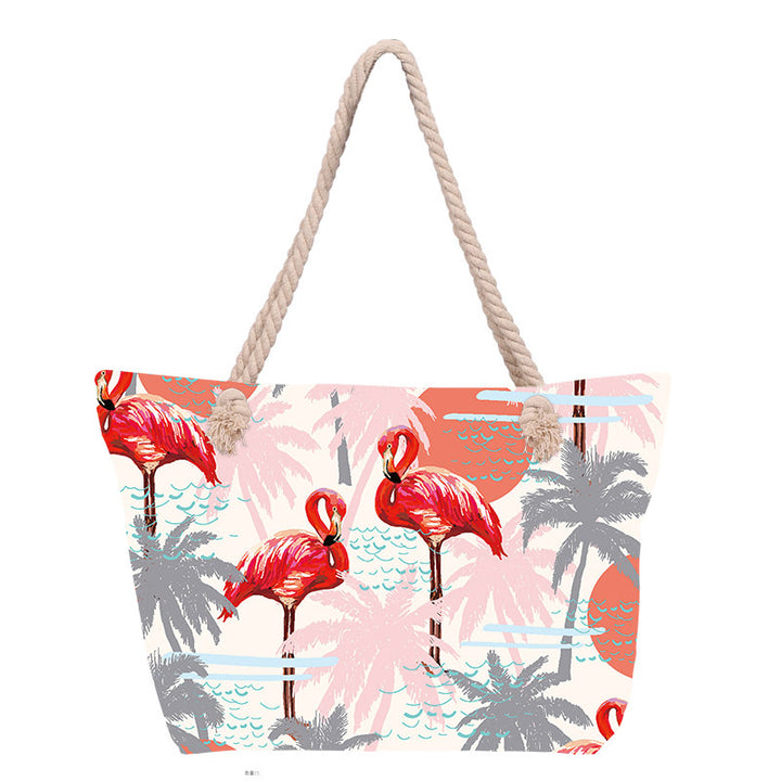 Beach bag with stylish flower design Kalsten