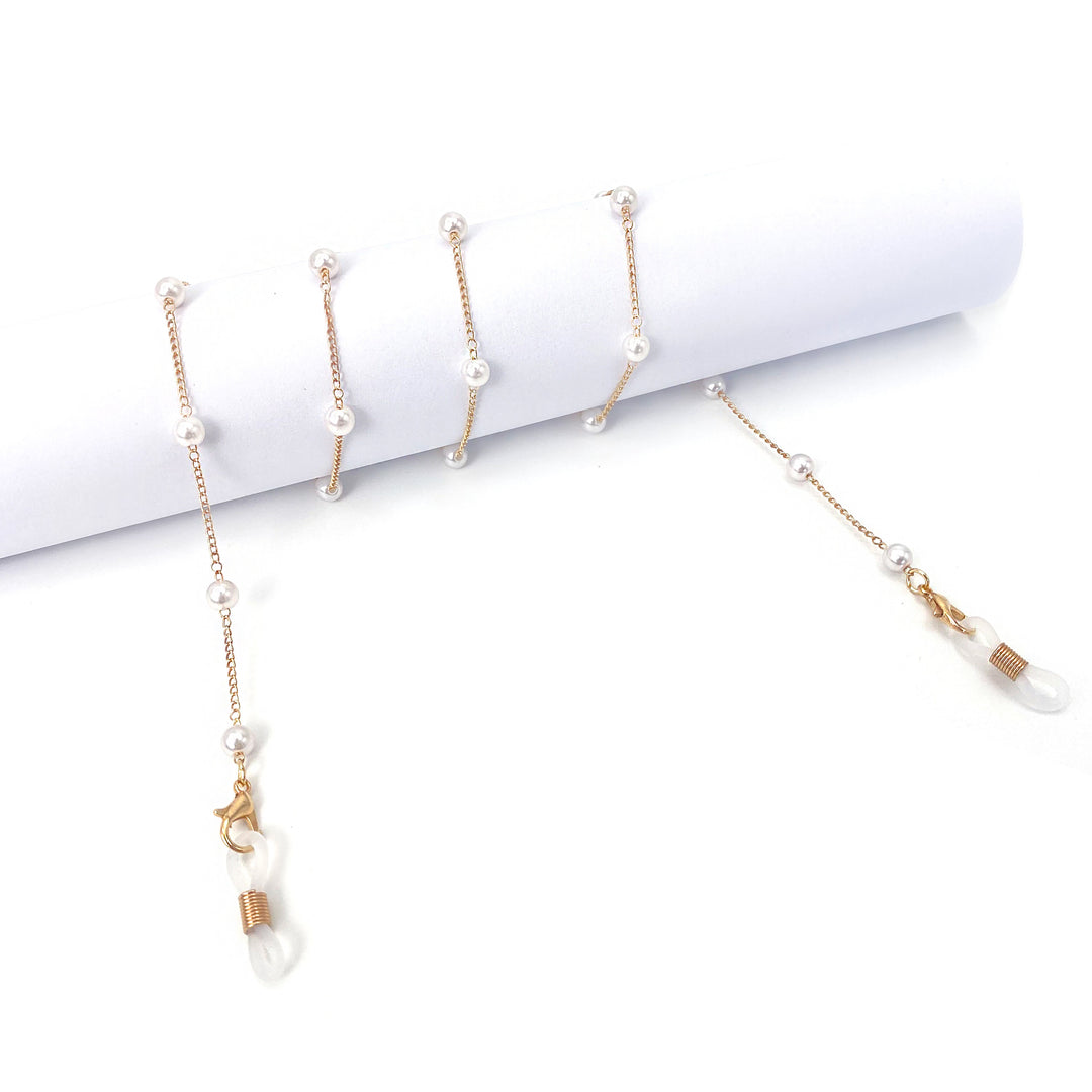 Pearl-Accented Eyewear Chain Kalsten