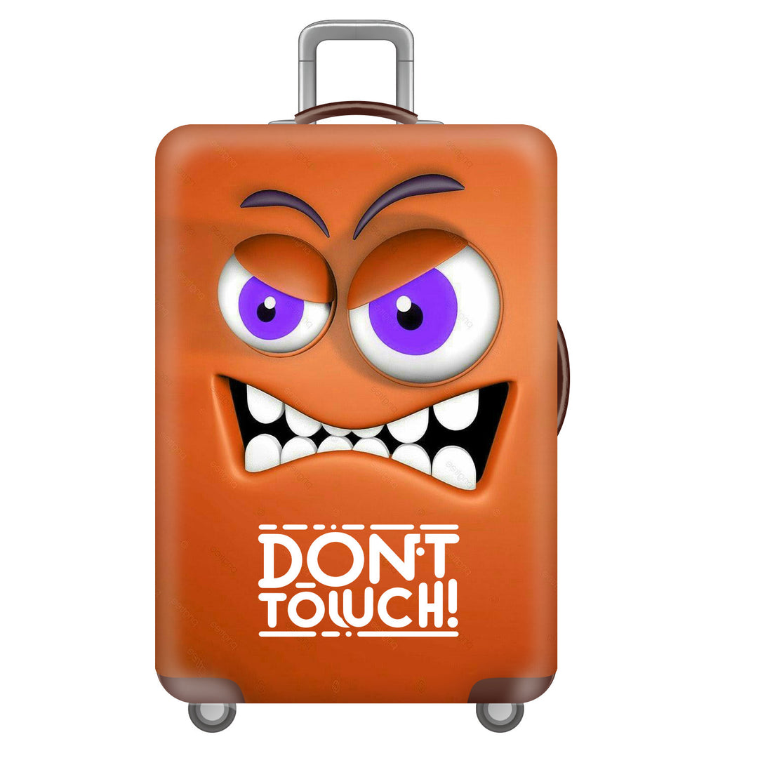 Unisex hard-shell suitcase with funny monster design Kalsten