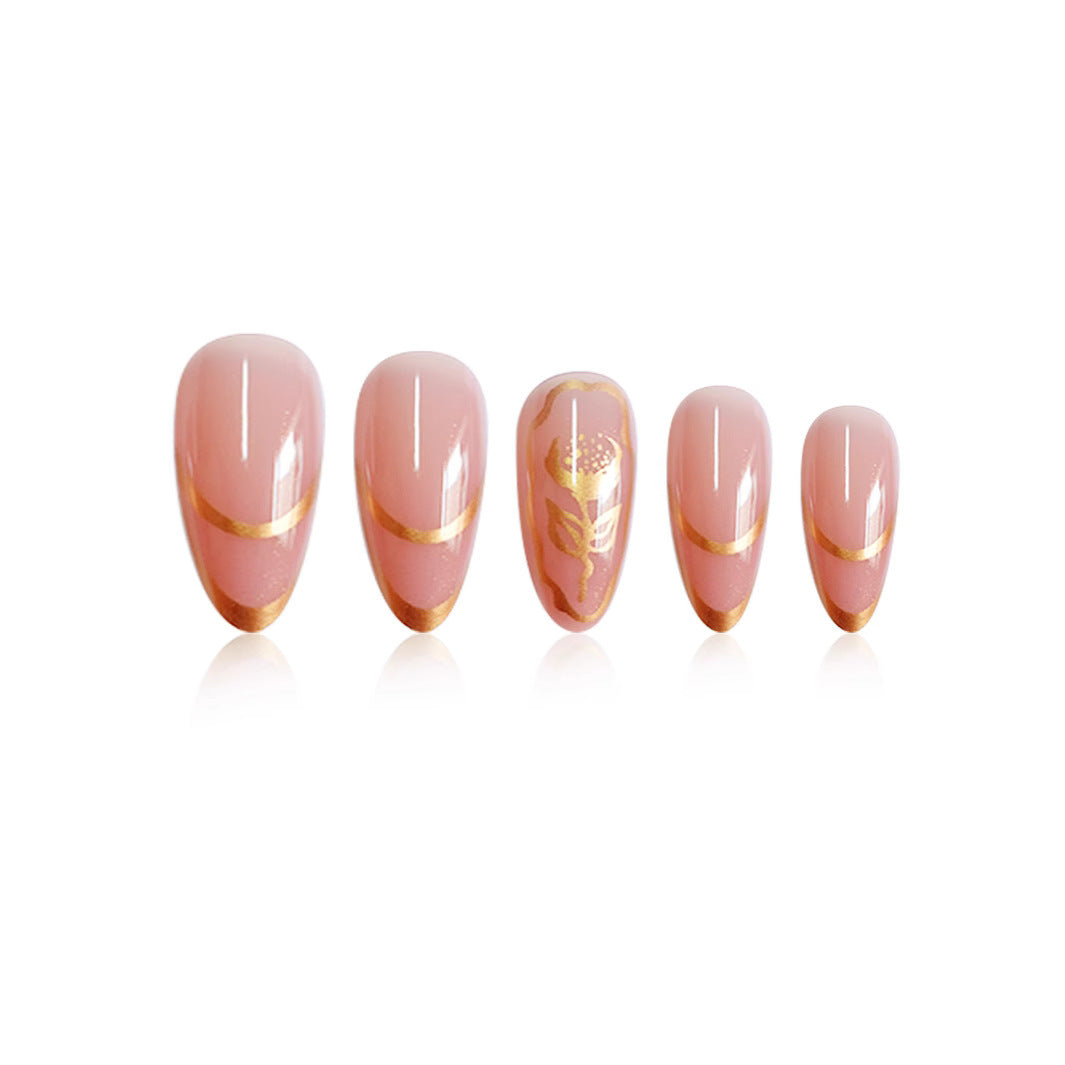 Elegant Floral Acrylic Nail Enhancements Kalsten