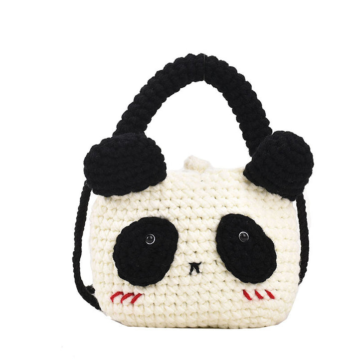 Cute Panda-Themed Crochet Mini Handbag