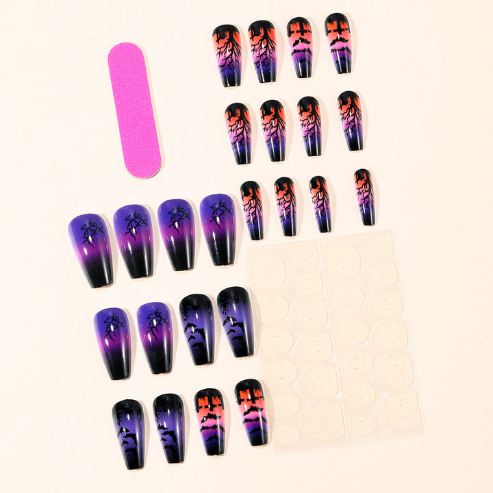 Halloween-Themed Spooky Nail Art Extensions Kalsten