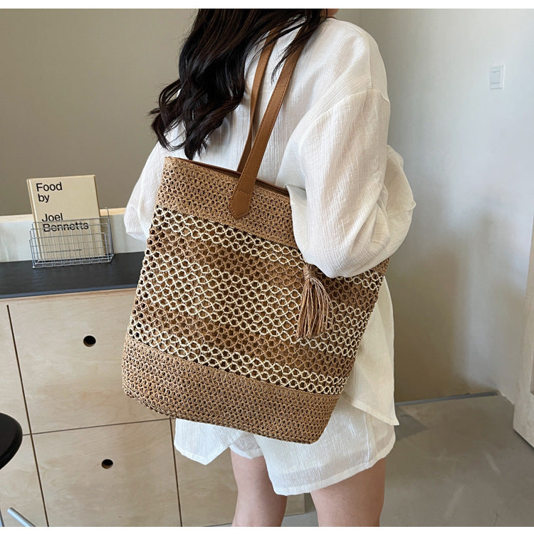 Handbag with Rustic Wave Design Kalsten