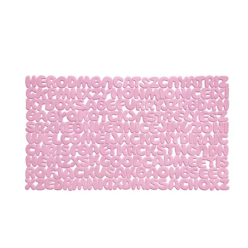 Creative Alphabet Texture Bath Mat Kalsten