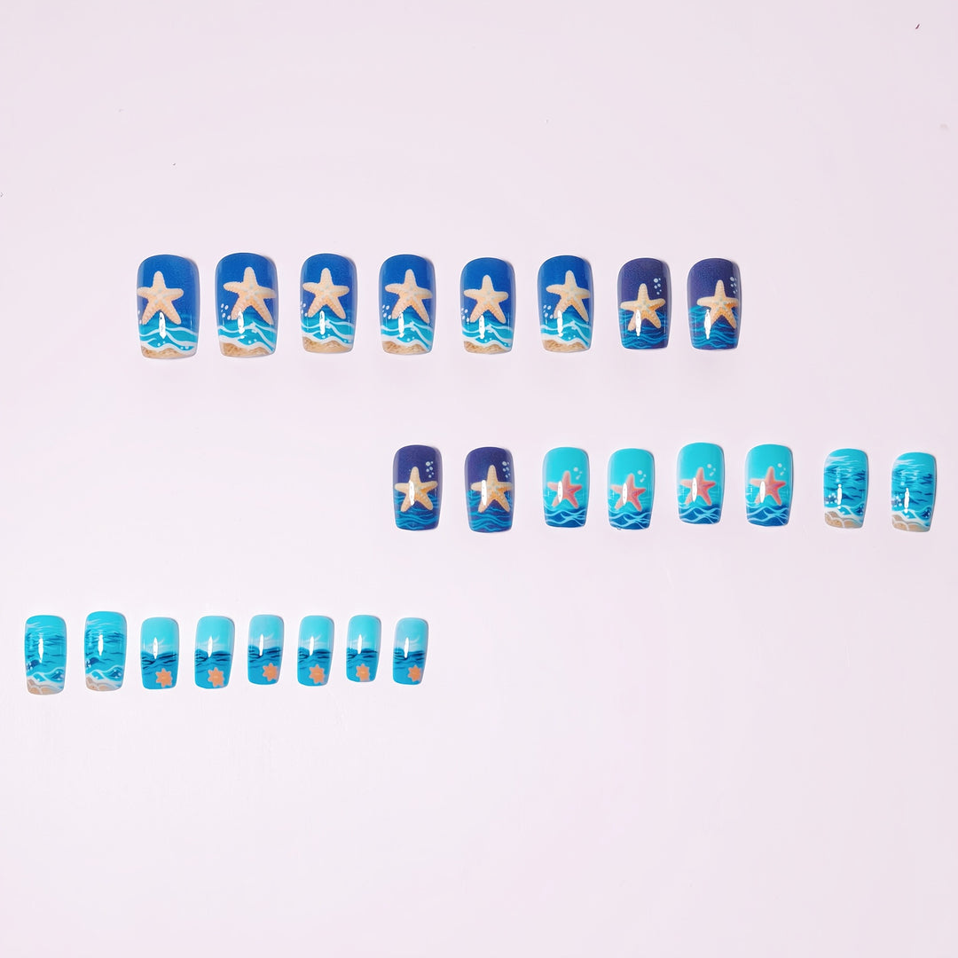 Nautical Themed 3D Acrylic Nail Art Kalsten