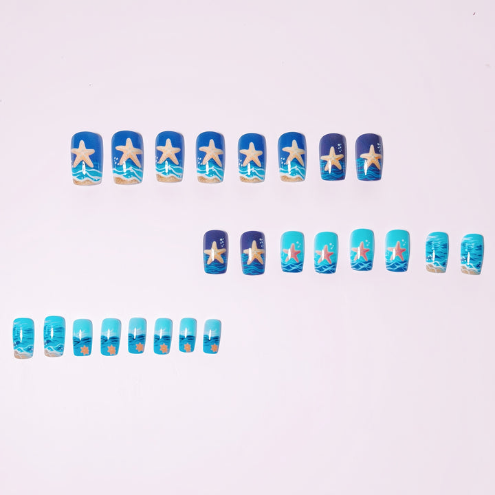 Nautical Themed 3D Acrylic Nail Art Kalsten