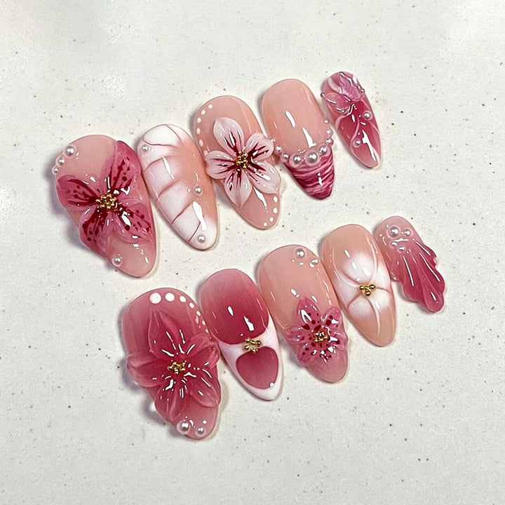 Premium Press-On Nail Art Kit with Accessories