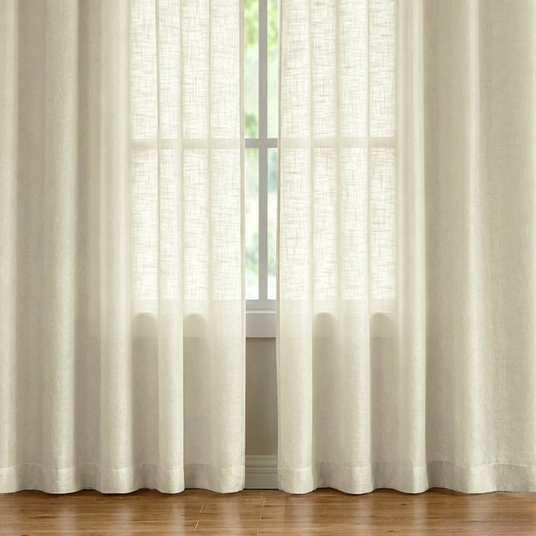 Sheer Linen Window Curtains Kalsten