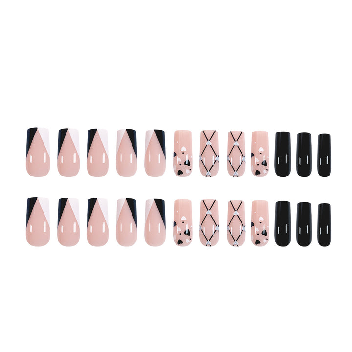 Artful nail art with heart patterns Kalsten