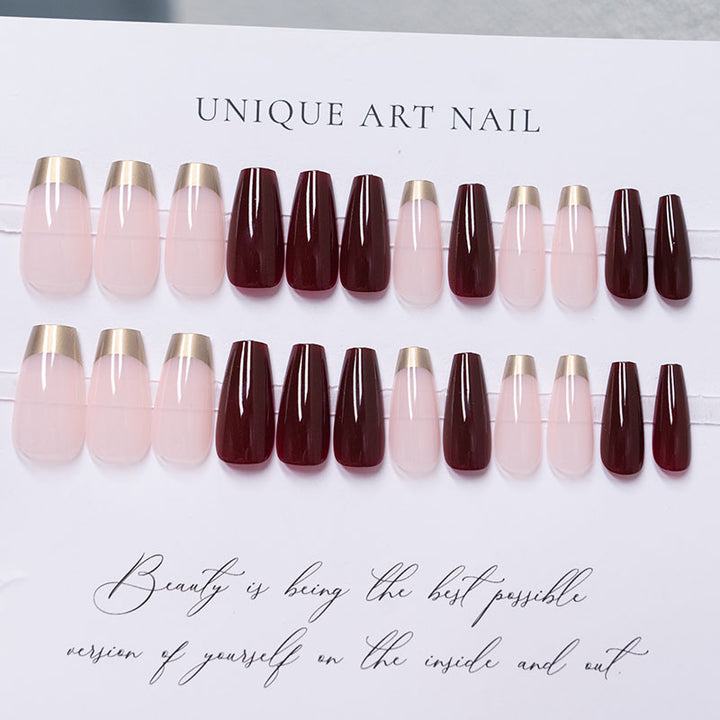 Elegant Glossy Press-On Nails