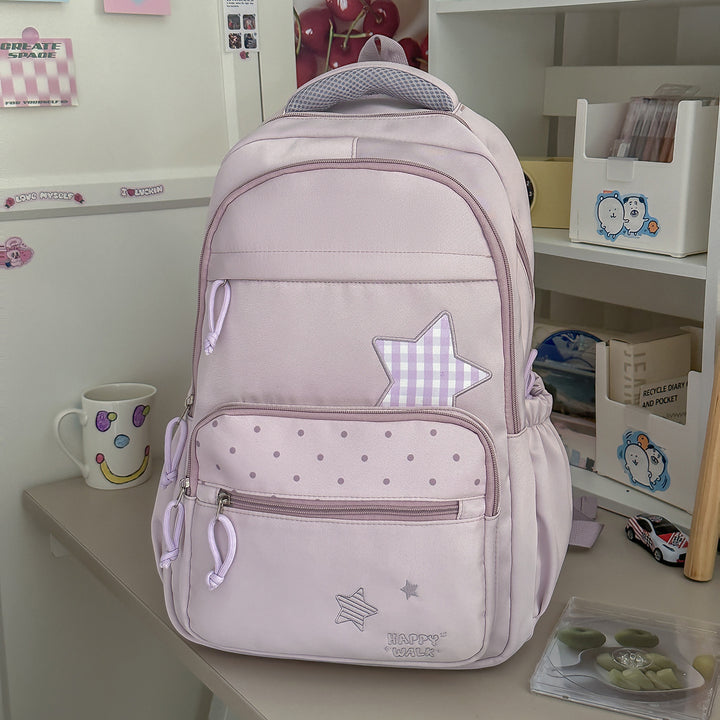 Playful Star-Embellished School Backpack Kalsten