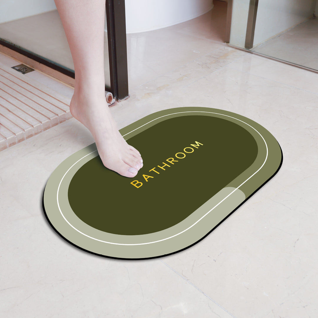 Elegant Floral Bathroom Mat Kalsten