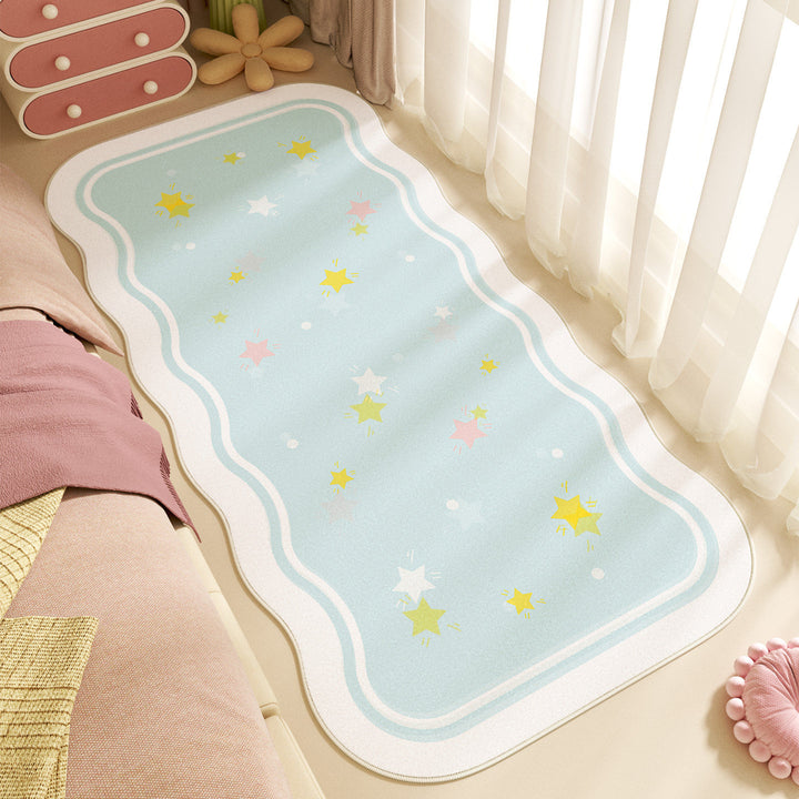 Playful Floral-Themed Area Mat