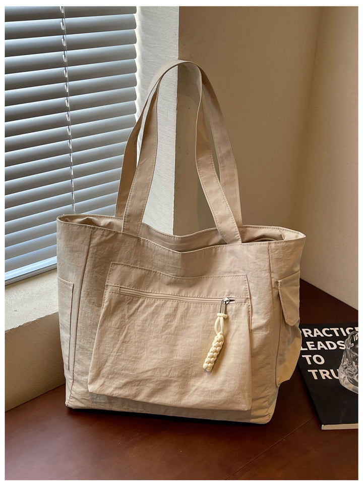 Versatile Multi-Pocket Canvas Tote