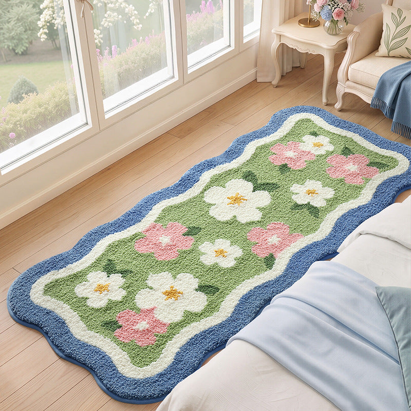 Floral-Patterned Soft Bath Mat Kalsten